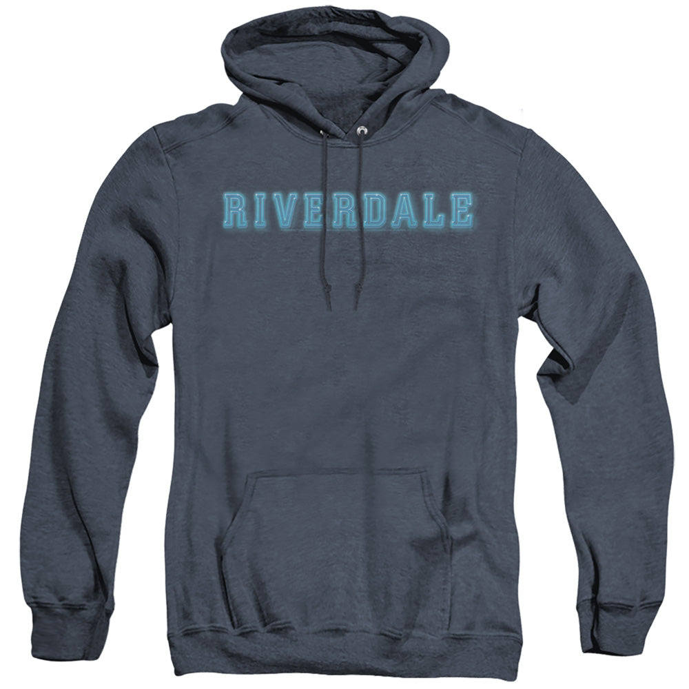 RIVERDALE/RIVERDALE LOGO - ADULT HEATHER HOODIE - NAVY