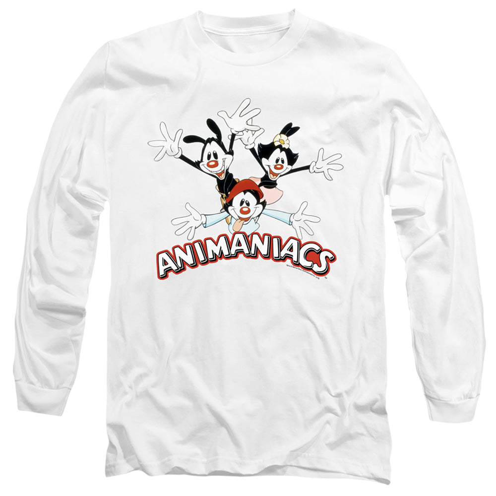 ANIMANIACS/ANIMANIACS TRIO - L/S ADULT 18/1 - WHITE