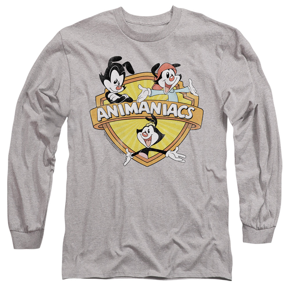 ANIMANIACS/SHIELDED ANIMANIACS - L/S ADULT 18/1 - ATHLETIC HEATHER
