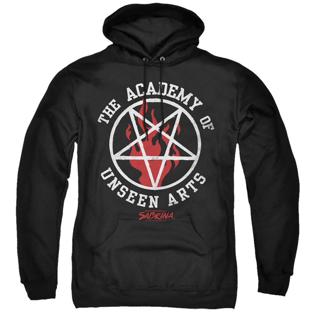 CHILLING ADVENTURES OF SABRINA/ACADEMY OF UNSEEN ARTS - ADULT PULLOVER HOODIE - BLACK