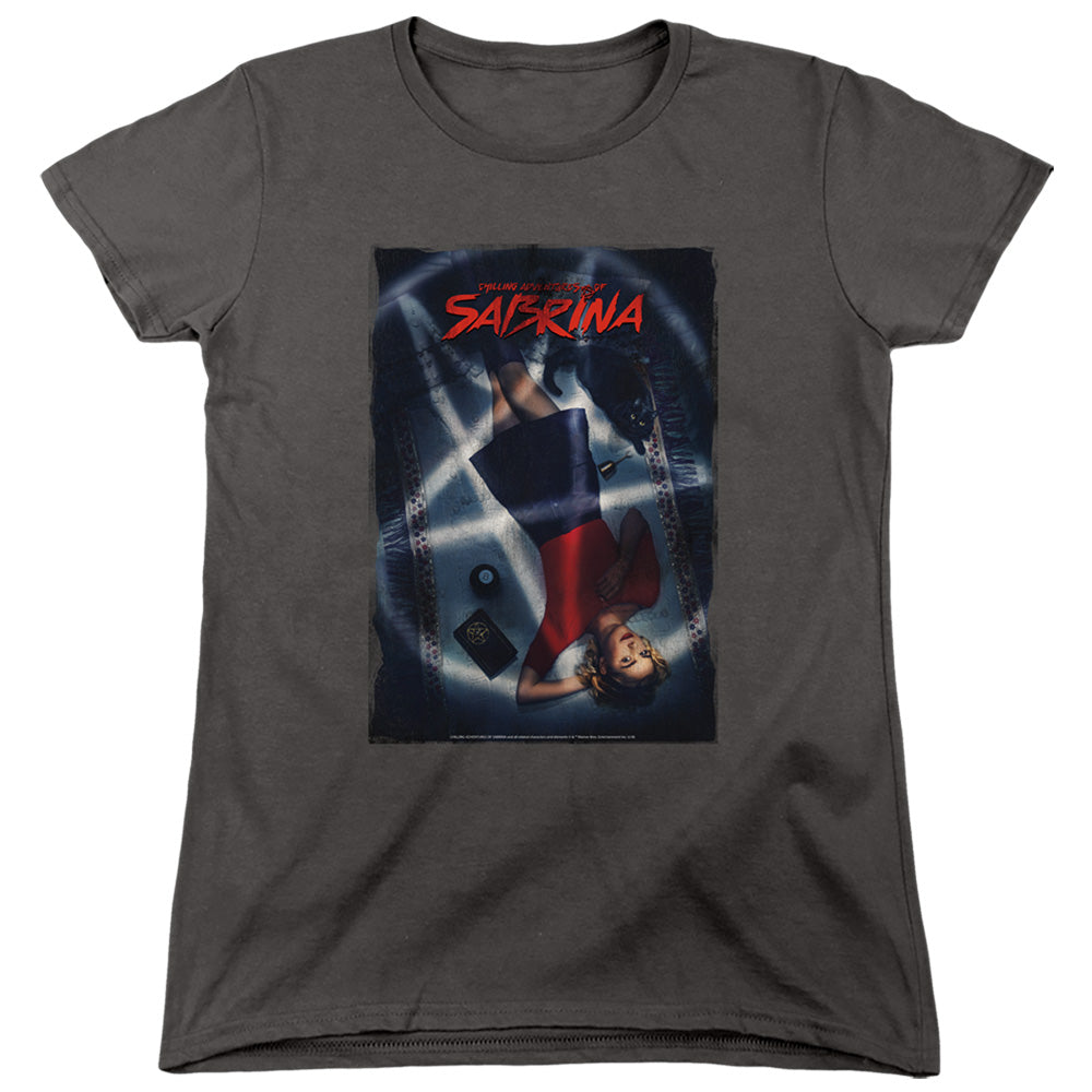 CHILLING ADVENTURES OF SABRINA/SABRINA KEY ART - S/S WOMENS TEE - CHARCOAL