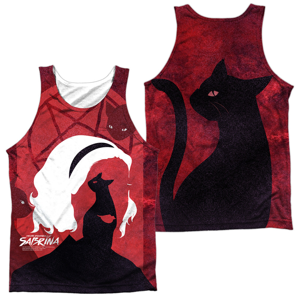 CHILLING ADVENTURES OF SABRINA/CATS (FRONT/BACK PRINT) - ADULT POLY TANK TOP - MULTI
