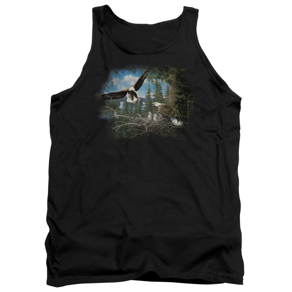 WILDLIFE/SPRING BALD EAGLES - ADULT TANK - BLACK