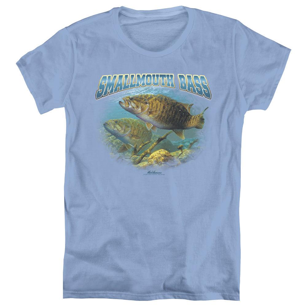 WILDLIFE/GANGING UP - S/S WOMENS TEE - CAROLINA BLUE