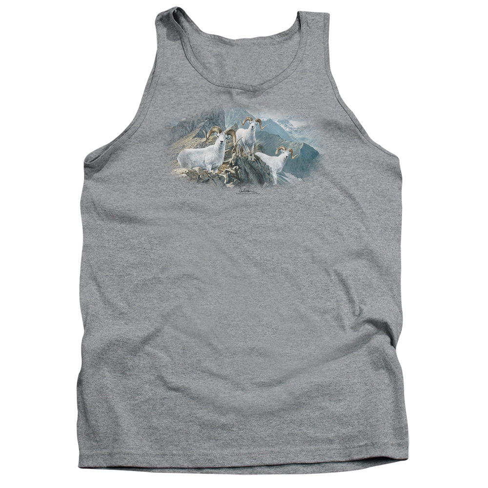 WILDLIFE/HIGH TRAILS DALL SHEEP - ADULT TANK - ATHLETIC HEATHER
