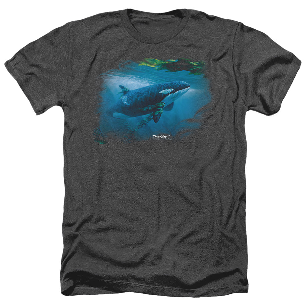 WILDLIFE/PURSUIT THRU THE KELP ORCA - ADULT HEATHER - BLACK