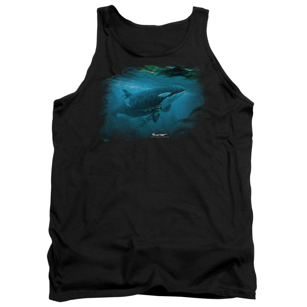WILDLIFE/PURSUIT THRU THE KELP ORCA - ADULT TANK - BLACK