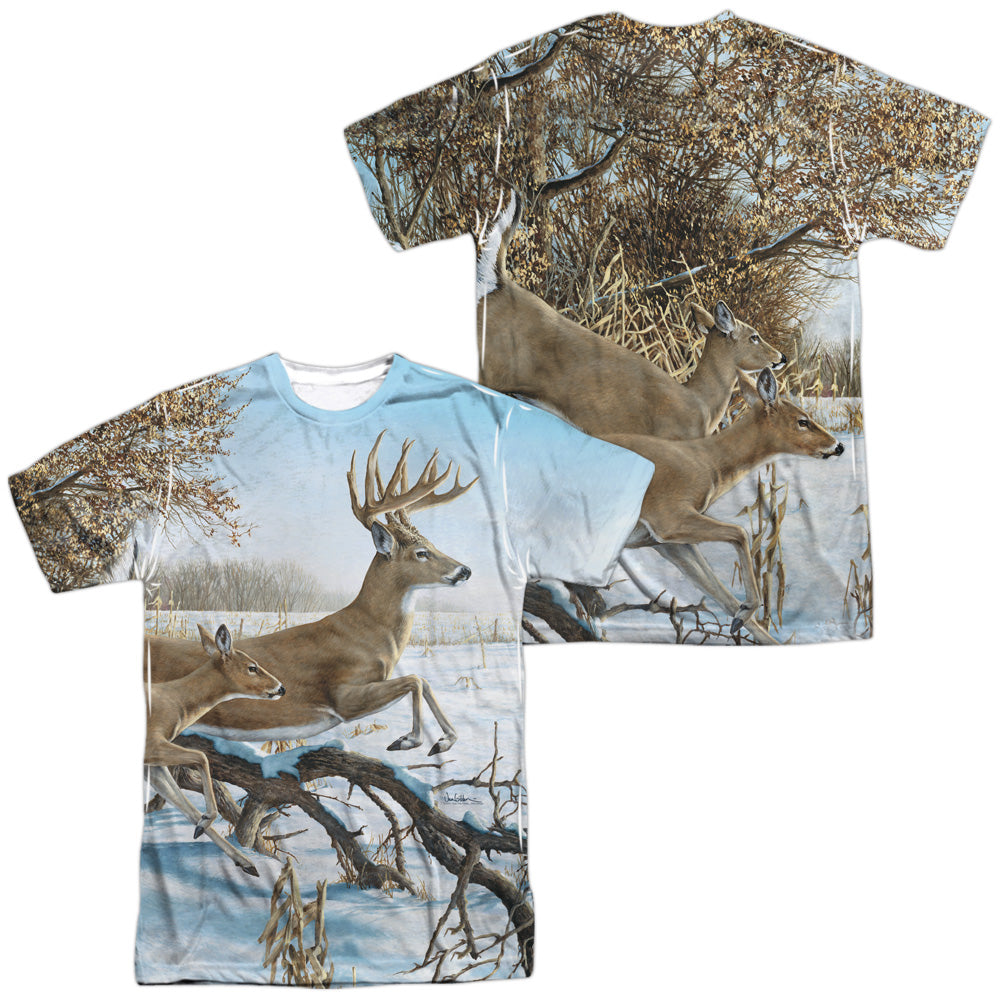 WILD WINGS/BREAKING COVER (FRONT/BACK PRINT) - S/S ADULT POLY CREW - MULTI
