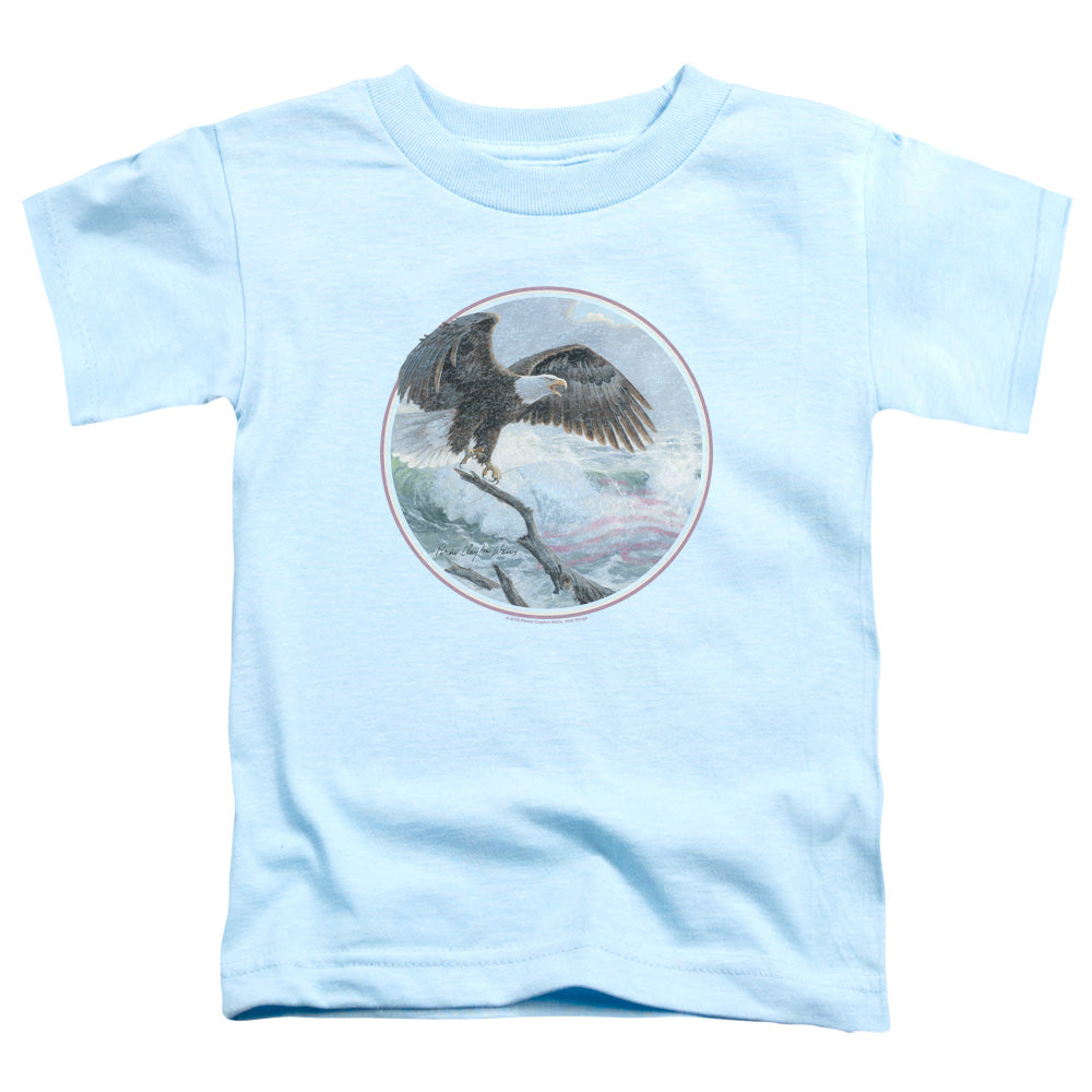 WILD WINGS/WILD GLORY - S/S TODDLER TEE - LIGHT BLUE