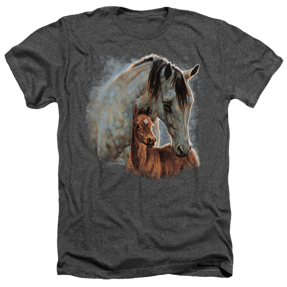 WILD WINGS/PAINTED HORSES - ADULT HEATHER - CHARCOAL
