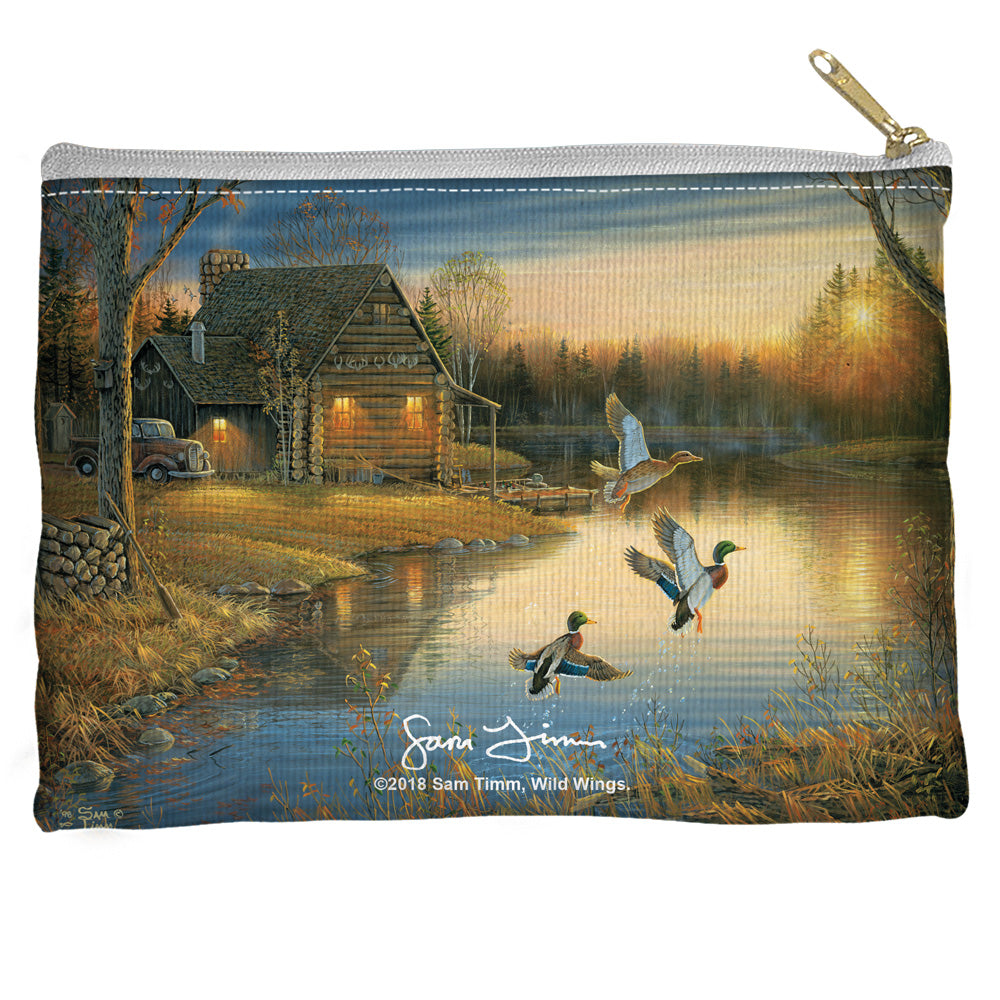WILD WINGS/DUCKS ON THE LAKE - STRAIGHT BOTTOM ACCESSORY POUCH