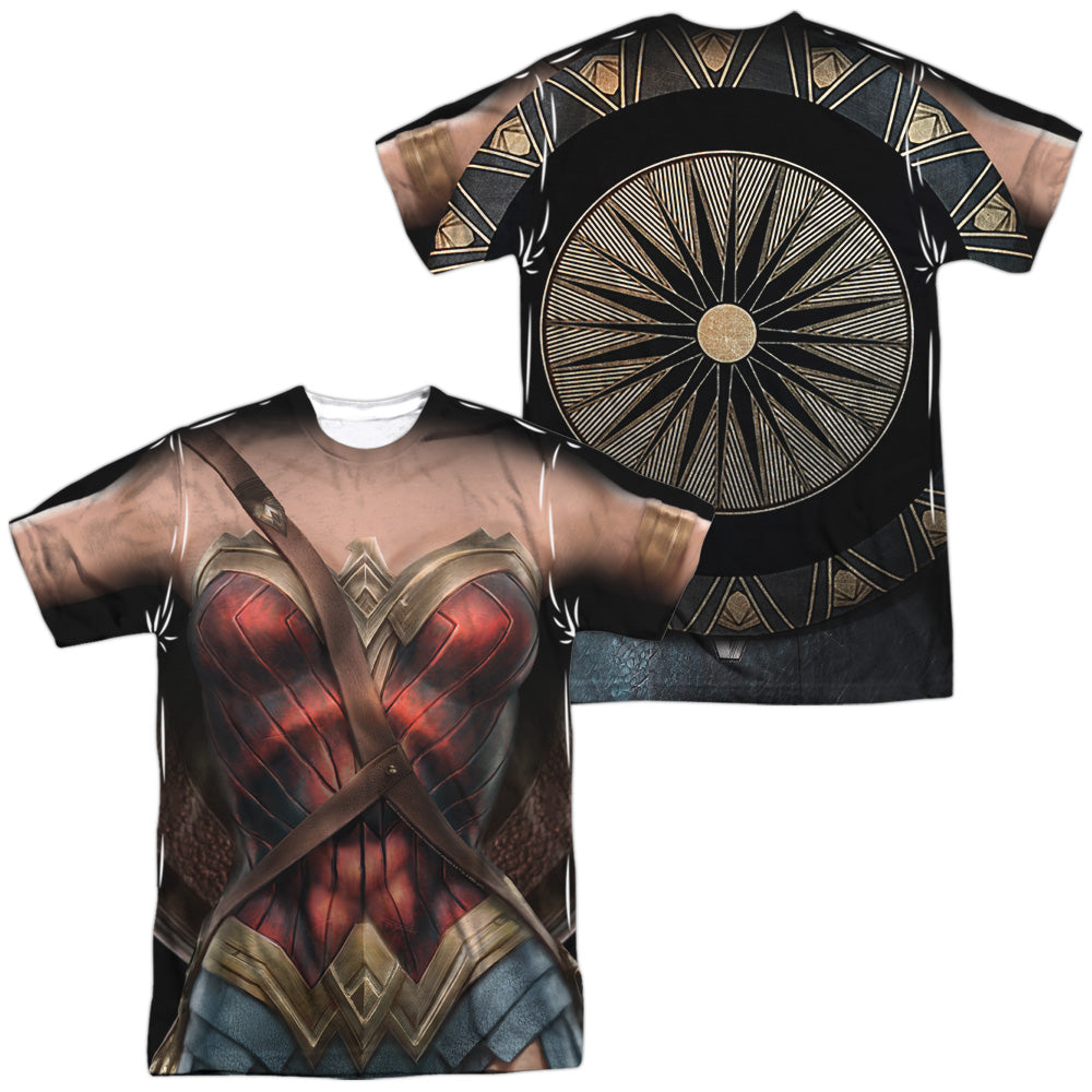 WONDER WOMAN MOVIE/WONDER UNIFORM (FRONT/BACK PRINT) - S/S ADULT POLY CREW - MULTI