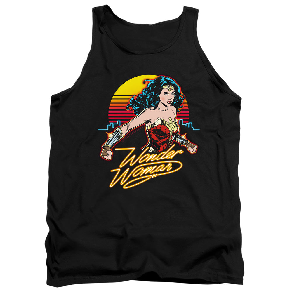 WONDER WOMAN 84/SKYLINE - ADULT TANK - BLACK