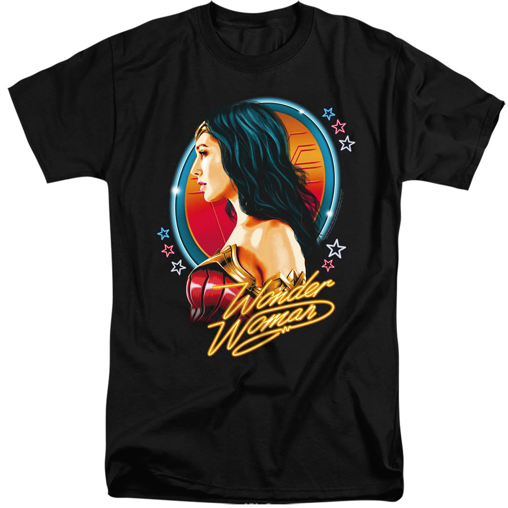WONDER WOMAN 84/WARRIOR 84 - S/S ADULT TALL 18/1 - BLACK