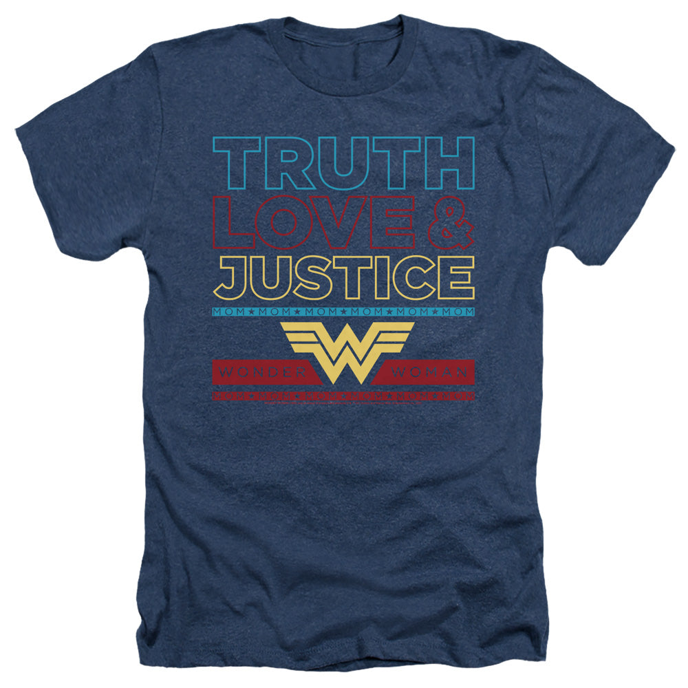 WONDER WOMAN 84/TRUTH LOVE JUSTICE - ADULT HEATHER - NAVY
