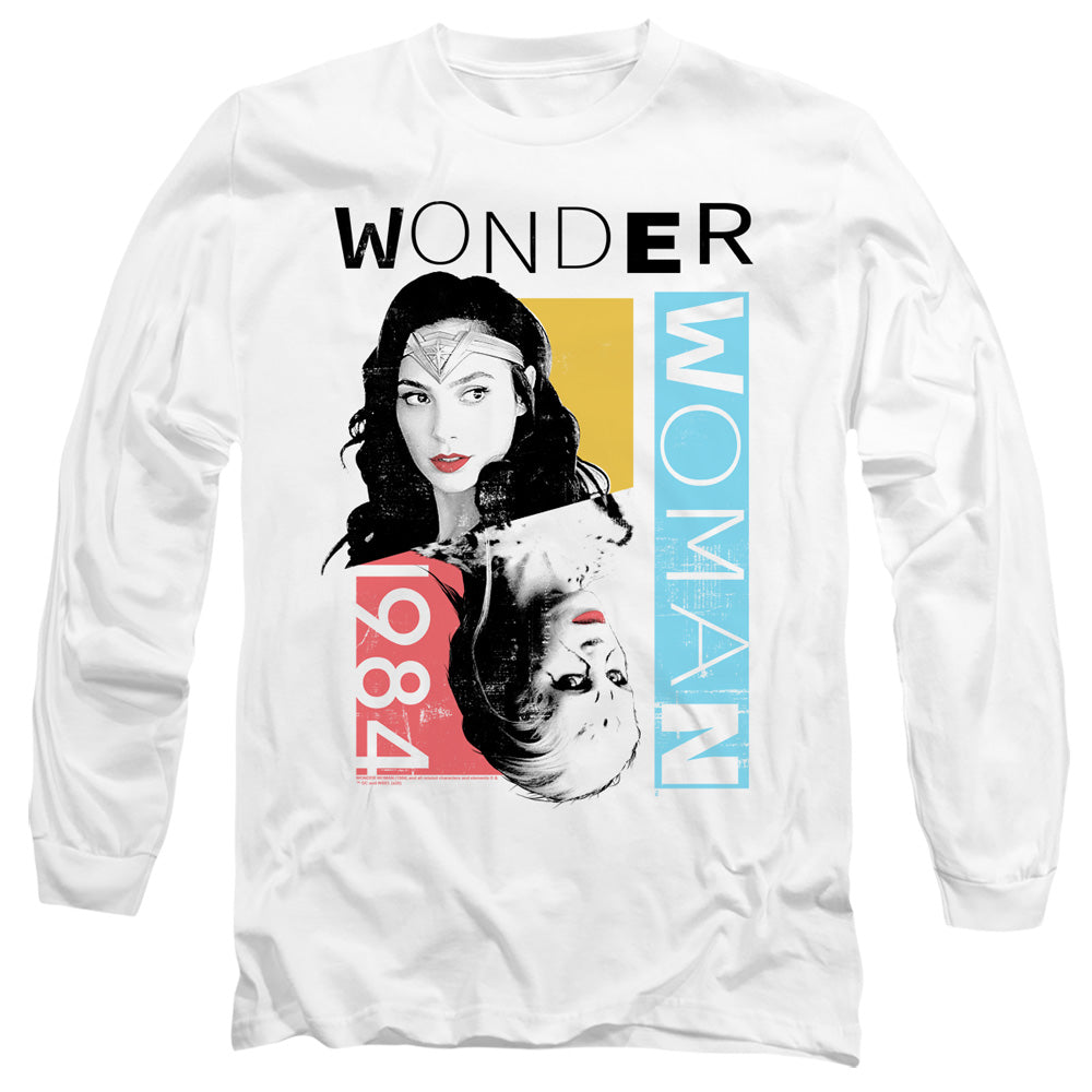 WONDER WOMAN 84/COLOR BLOCKS - L/S ADULT 18/1 - WHITE