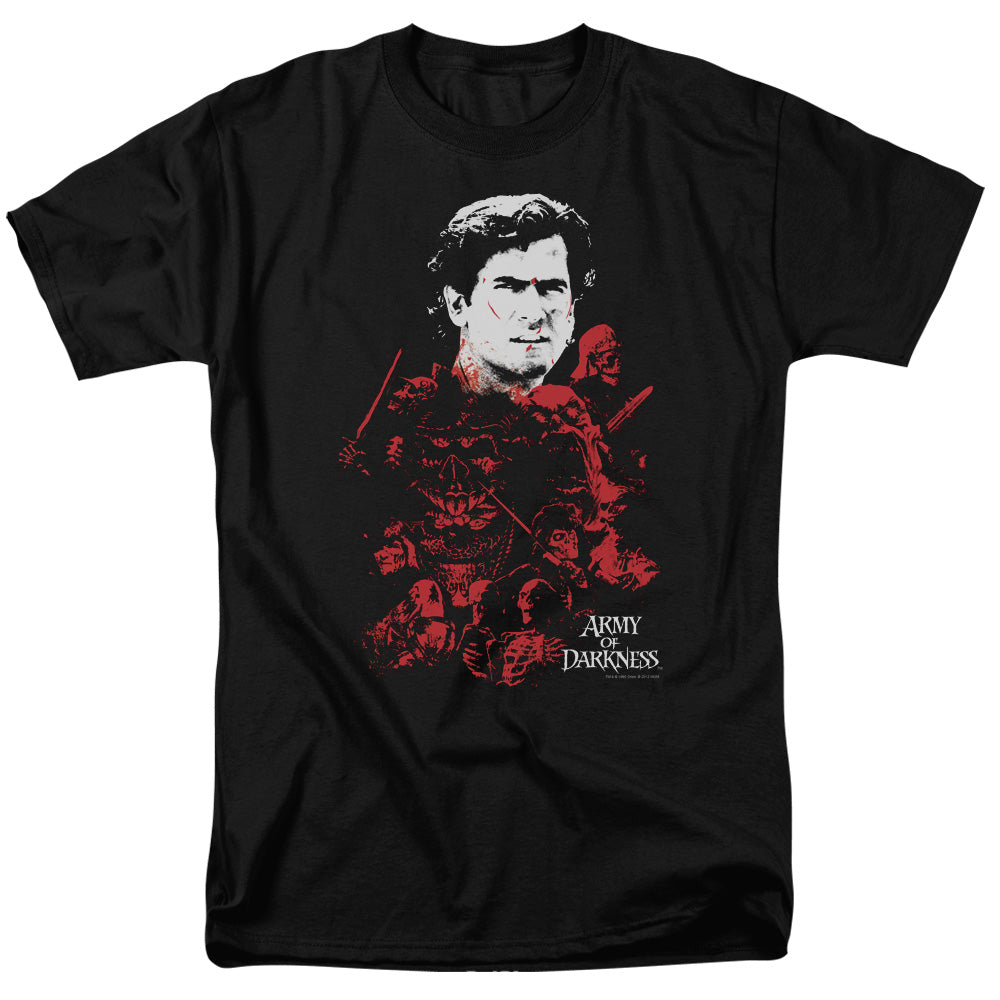 ARMY OF DARKNESS/PILE OF BADDIES - S/S ADULT 18/1 - BLACK