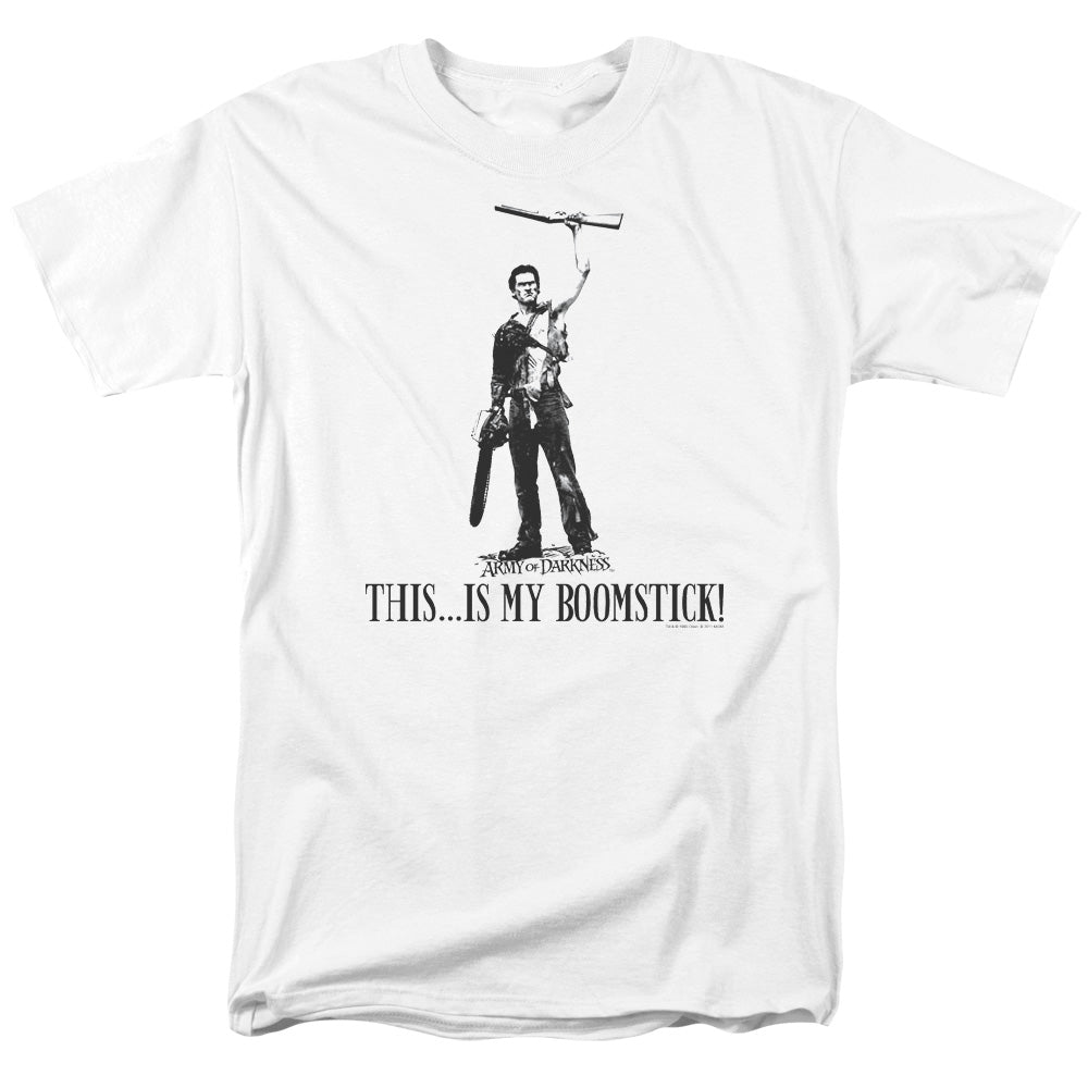 ARMY OF DARKNESS/BOOMSTICK - S/S ADULT 18/1 - WHITE