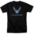 AIR FORCE/LOGO - S/S ADULT 18/1 - BLACK