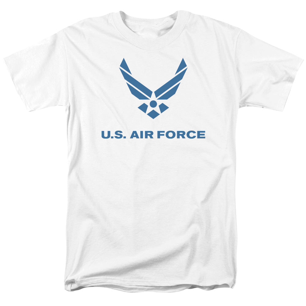 AIR FORCE/DISTRESSED LOGO - S/S ADULT 18/1 - WHITE