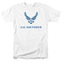 AIR FORCE/DISTRESSED LOGO - S/S ADULT 18/1 - WHITE