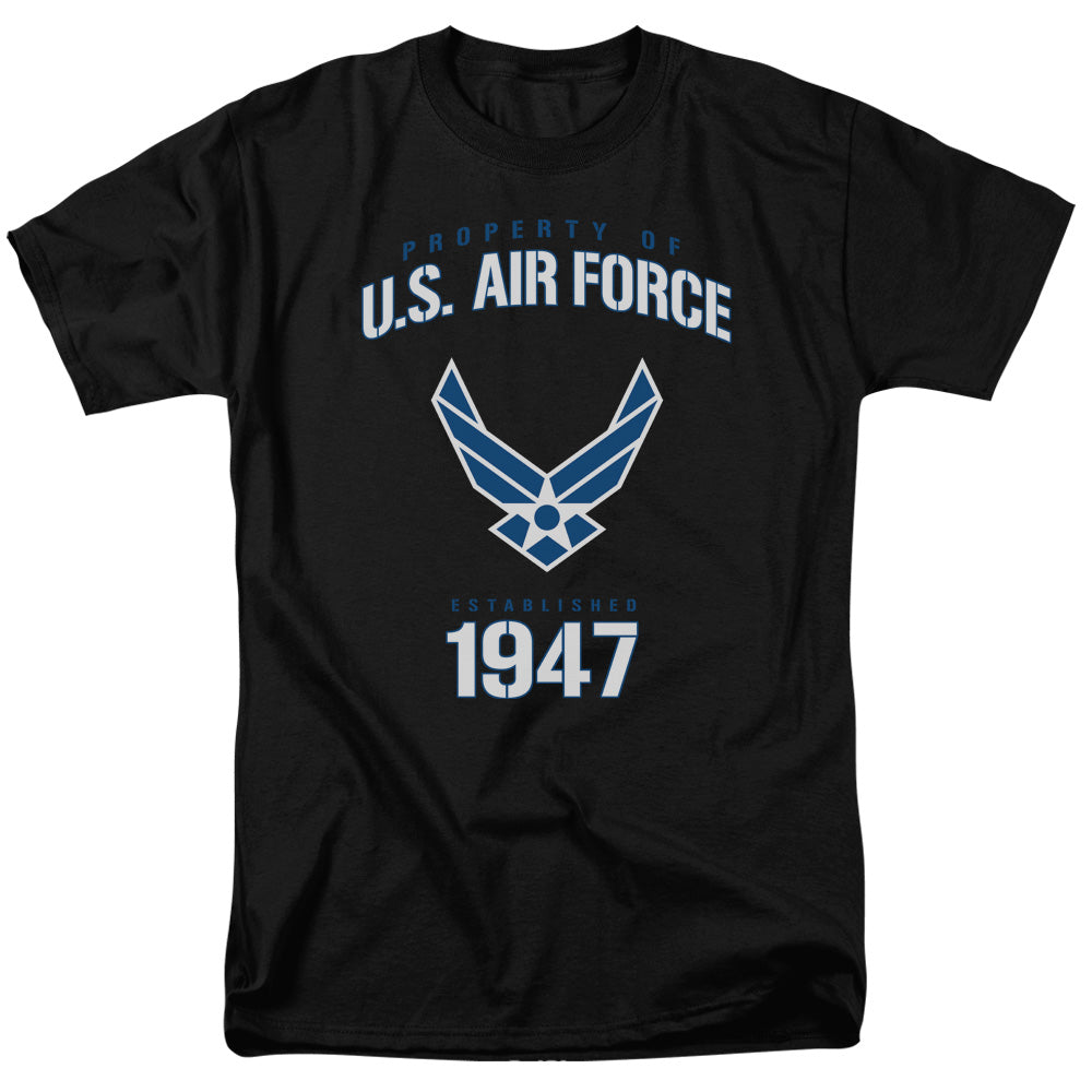 AIR FORCE/PROPERTY OF - S/S ADULT 18/1 - BLACK