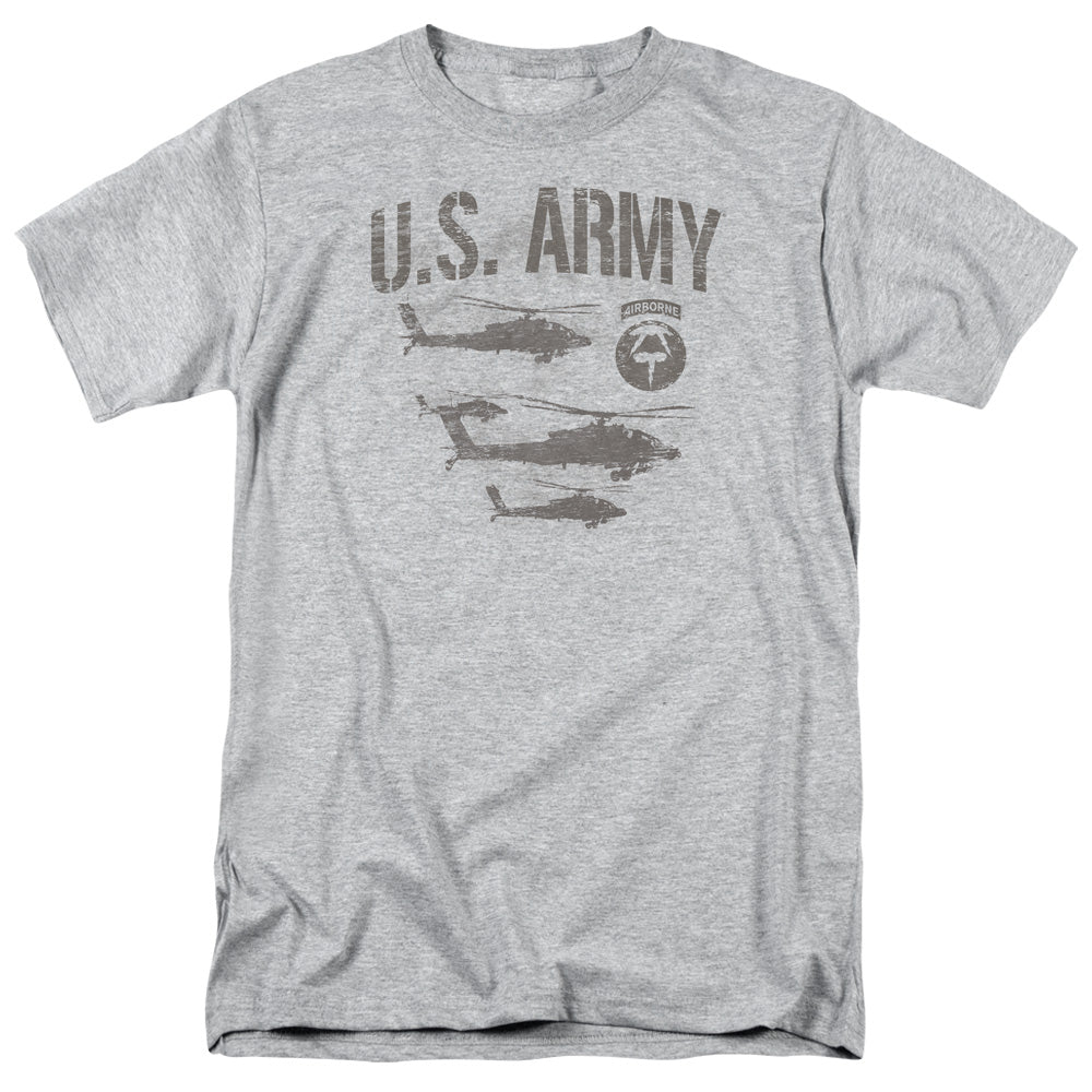 ARMY/AIRBORNE - S/S ADULT 18/1 - ATHLETIC HEATHER