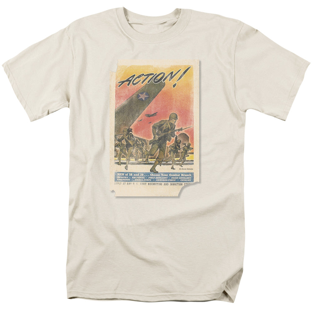 ARMY/ACTION POSTER - S/S ADULT 18/1 - CREAM