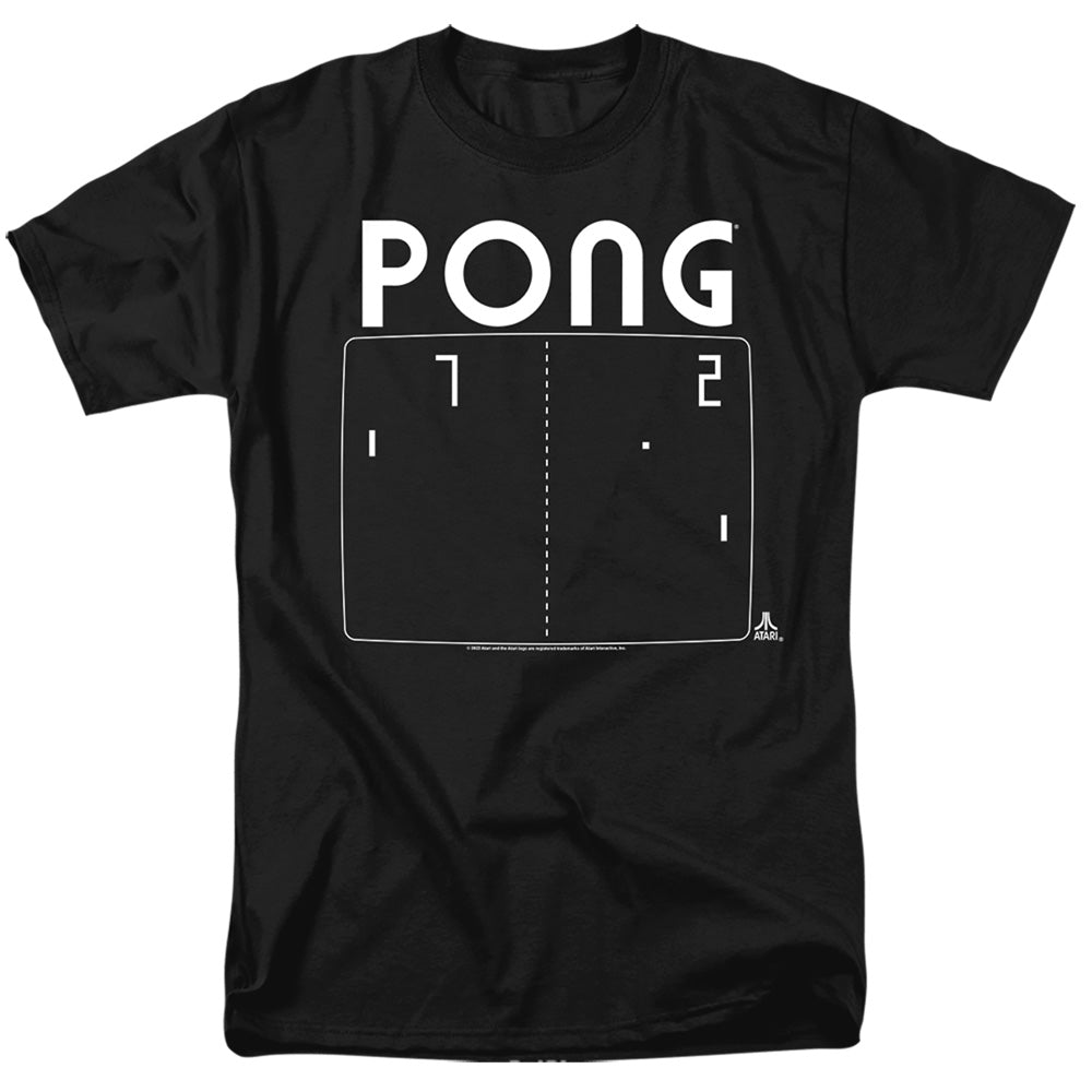 ATARI/PONG SCREEN - S/S ADULT 18/1 - BLACK