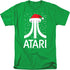 ATARI/PIXEL SANTA HAT - S/S ADULT 18/1 - KELLY GREEN