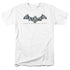 BATMAN ARKHAM KNIGHT/DESCENDING LOGO - S/S ADULT 18/1 - WHITE