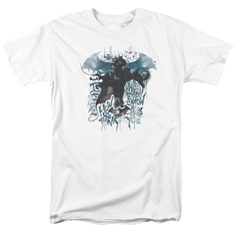 BATMAN ARKHAM KNIGHT/I KNOW - S/S ADULT 18/1 - WHITE