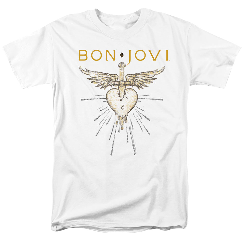 BON JOVI/GREATEST HITS - S/S ADULT 18/1 - WHITE