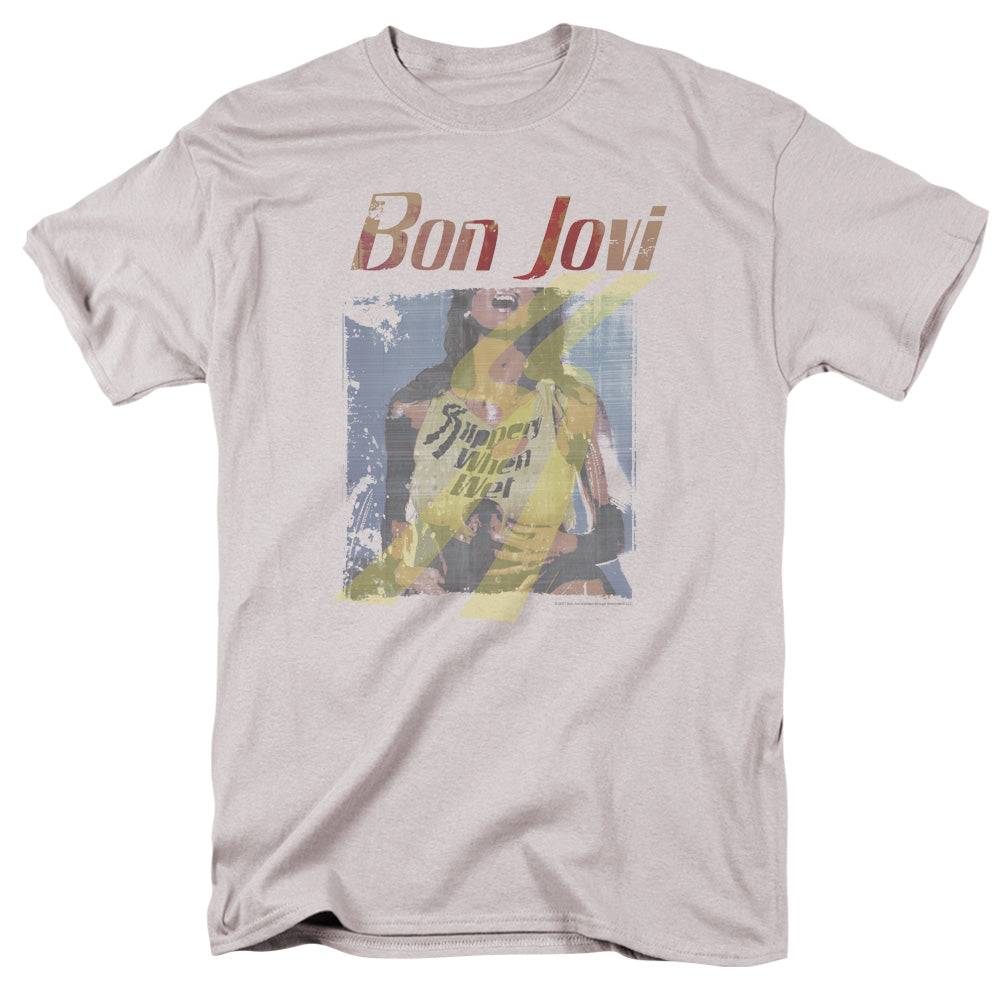 BON JOVI/SLIPPERY WHEN WET GIRL - S/S ADULT 18/1 - SILVER