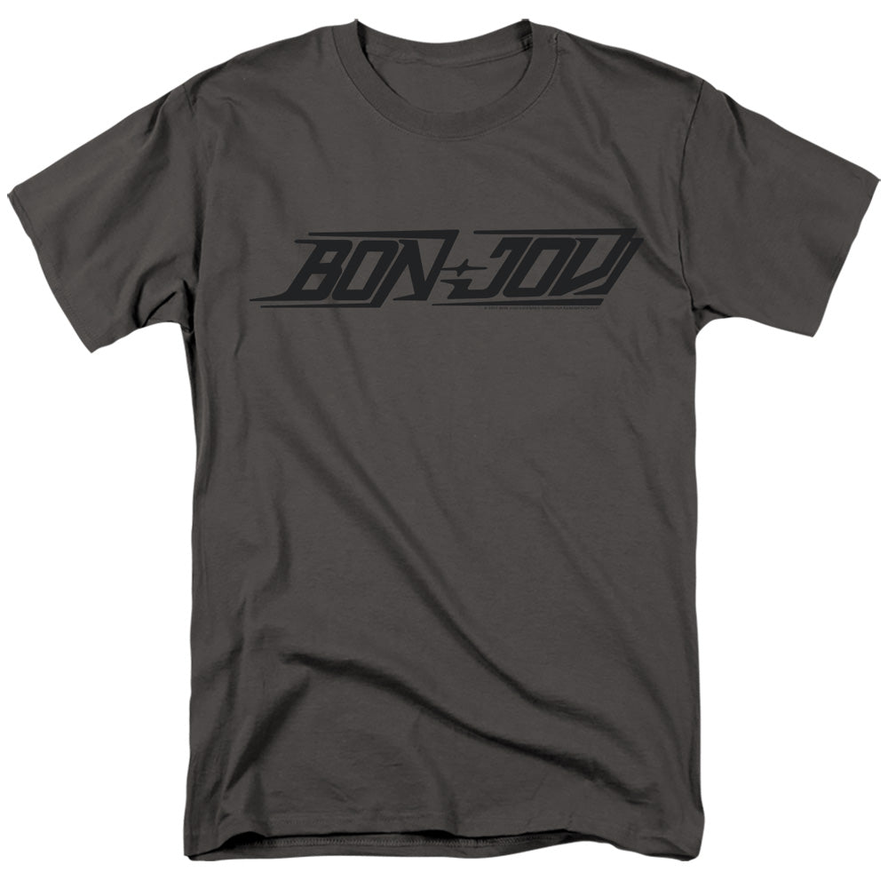 BON JOVI/NEW LOGO - S/S ADULT 18/1 - CHARCOAL