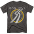 BON JOVI/SLIPPERY WHEN WET WORLD TOUR - S/S ADULT 18/1 - CHARCOAL