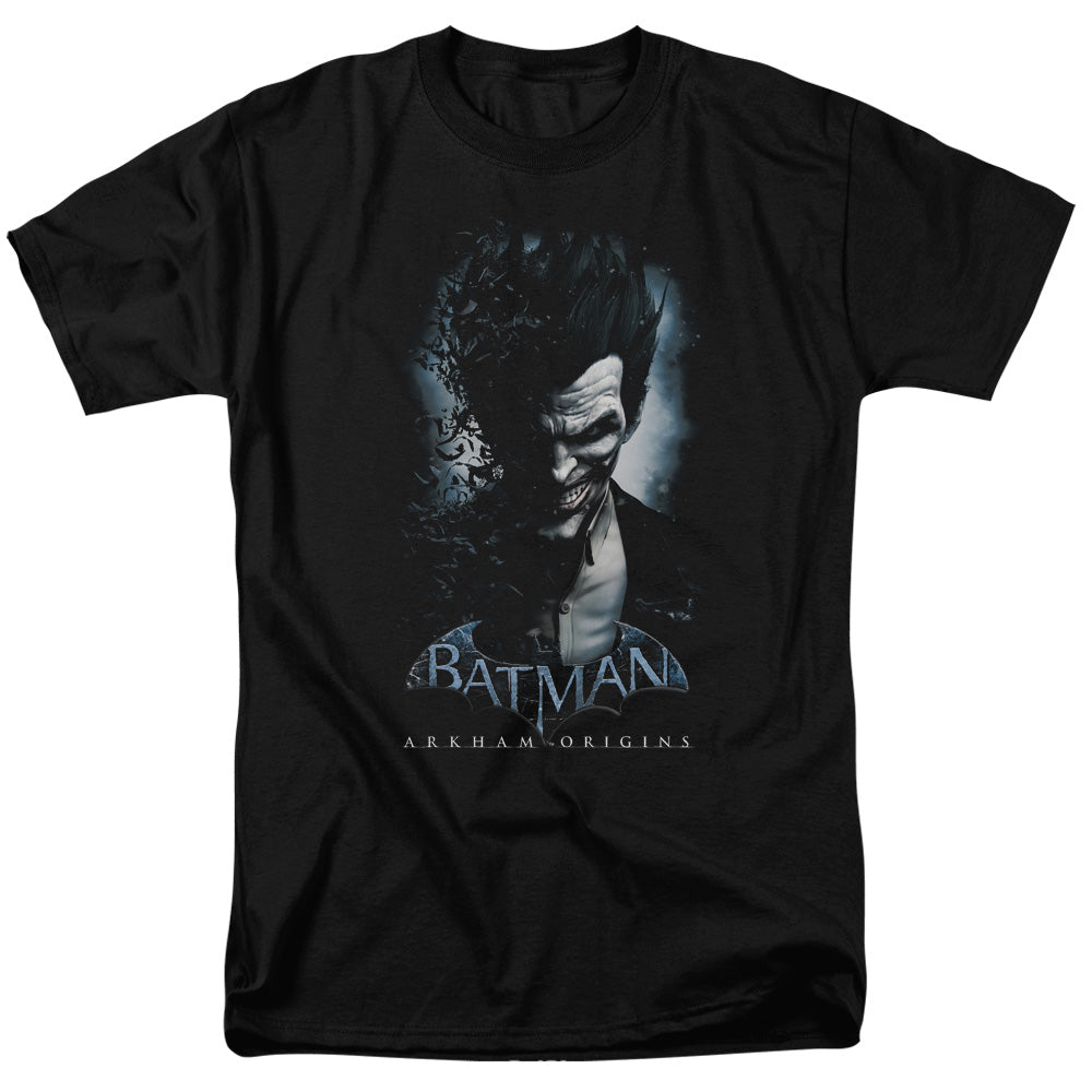 BATMAN ARKHAM ORIGINS/JOKER - S/S ADULT 18/1 - BLACK