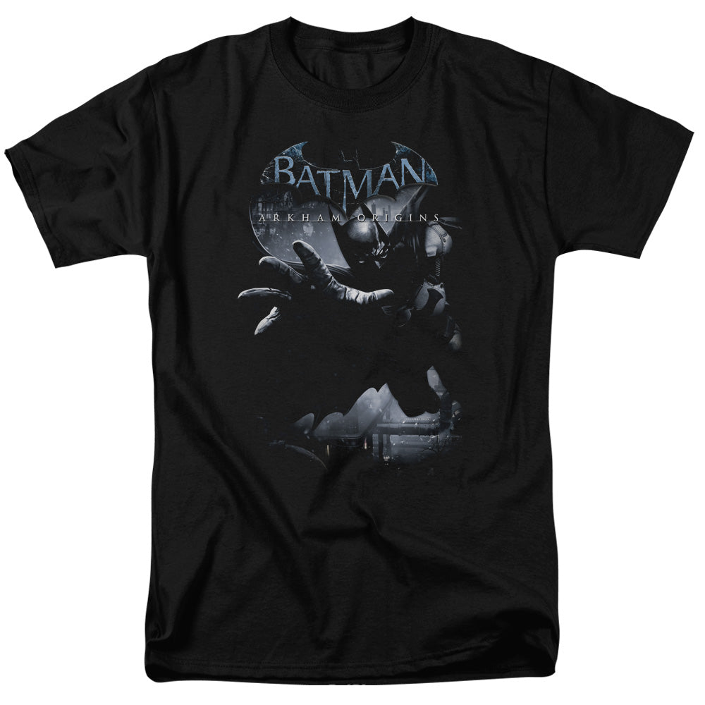 BATMAN ARKHAM ORIGINS/OUT OF THE SHADOWS - S/S ADULT 18/1 - BLACK