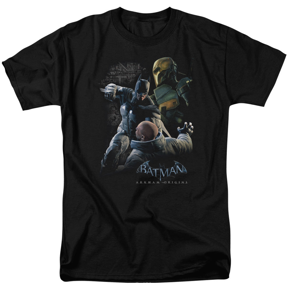 BATMAN ARKHAM ORIGINS/PUNCH - S/S ADULT 18/1 - BLACK