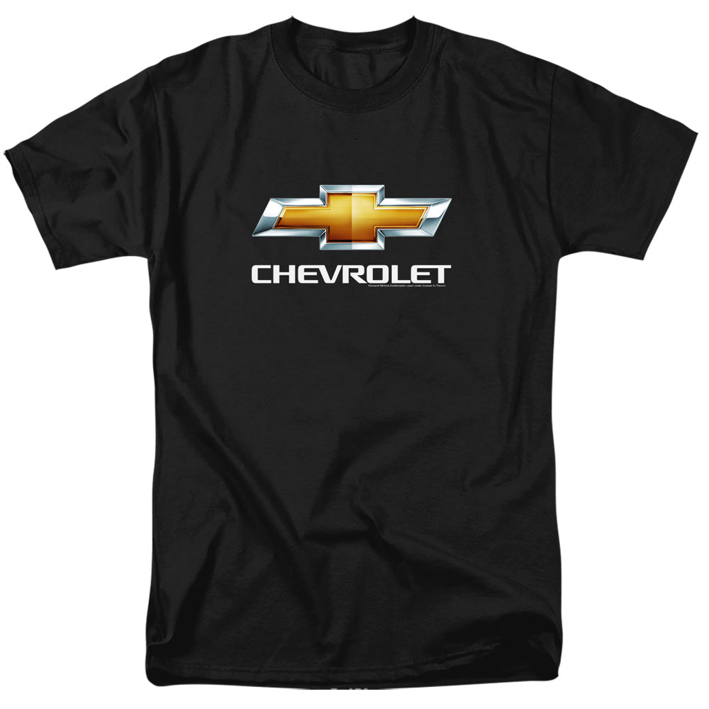 CHEVROLET/CHEVY BOWTIE STACKED - S/S ADULT 18/1 - BLACK