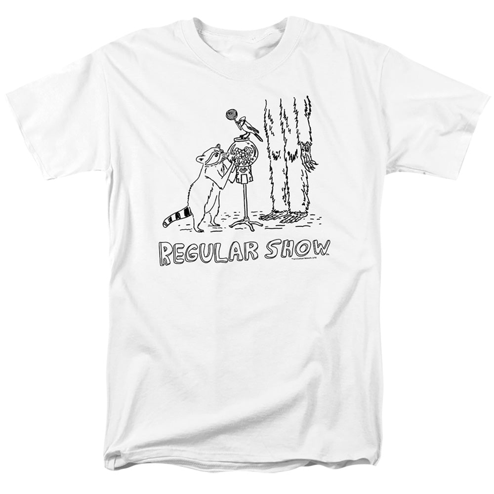 REGULAR SHOW/TATTOO ART - S/S ADULT 18/1 - WHITE