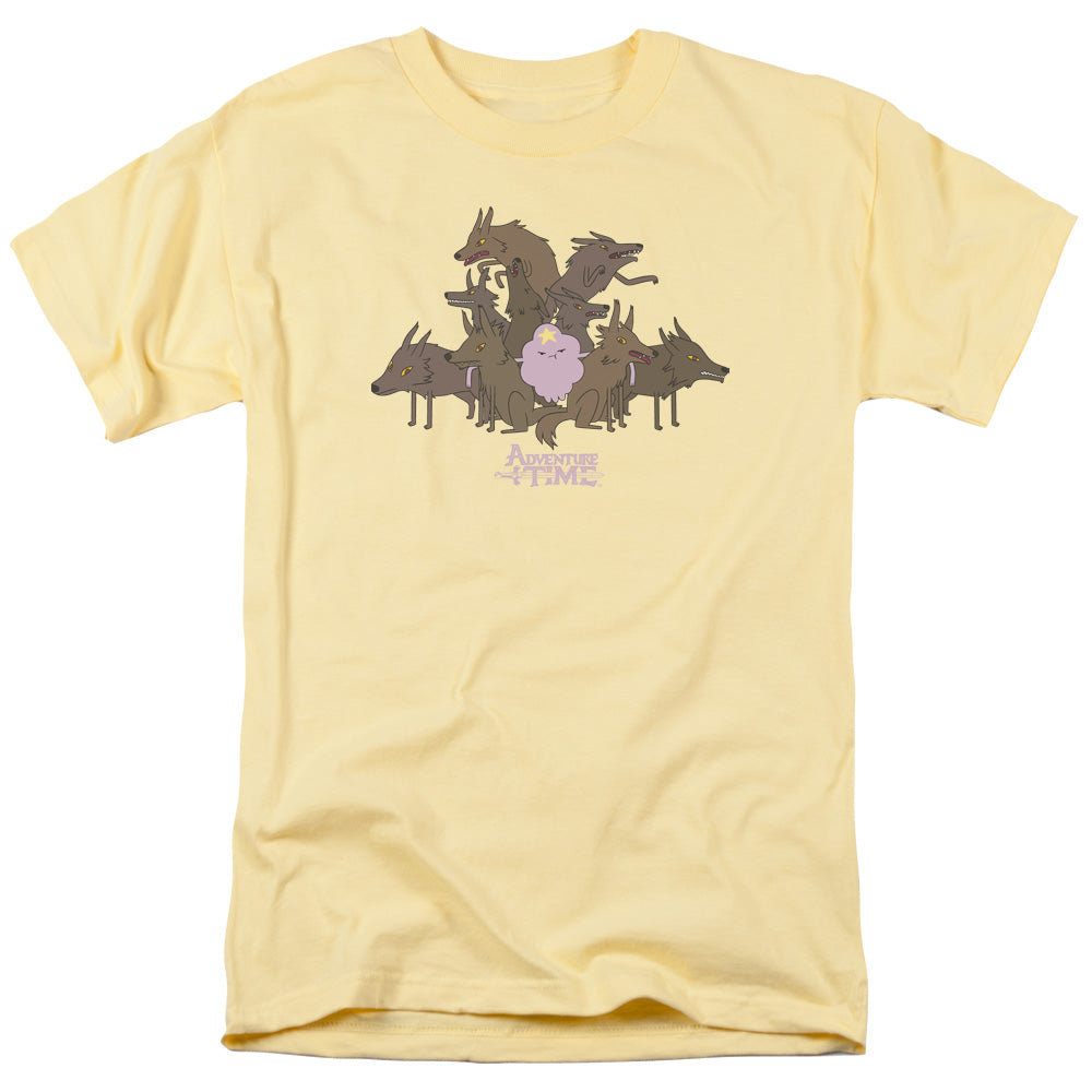 ADVENTURE TIME/LSP & WOLVES - S/S ADULT 18/1 - BANANA