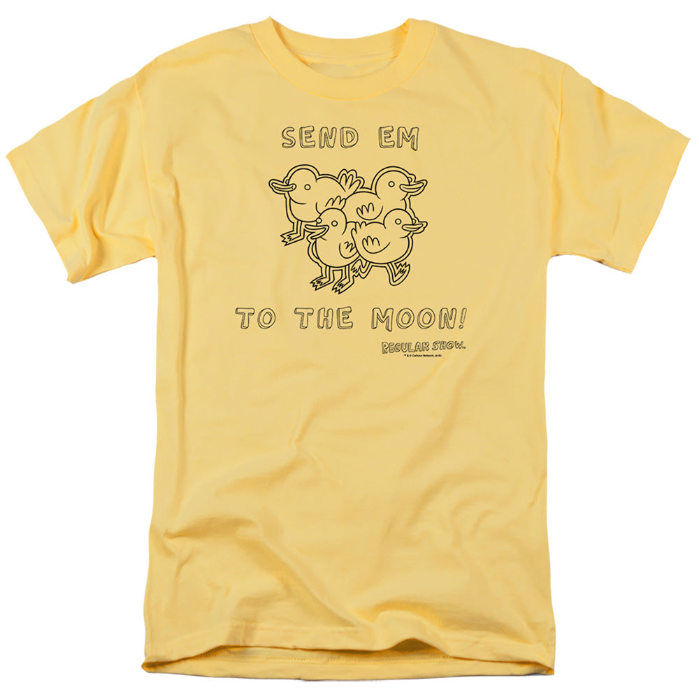 REGULAR SHOW/BABY DUCKS - S/S ADULT 18/1 - BANANA