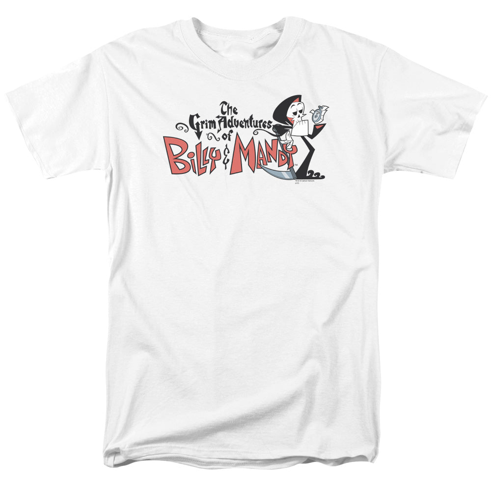 GRIM ADVENTURES OF BILLY AND MANDY/LOGO - S/S ADULT 18/1 - WHITE