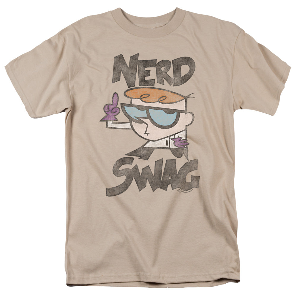 DEXTERS LABORATORY/NERD SWAG - S/S ADULT 18/1 - SAND