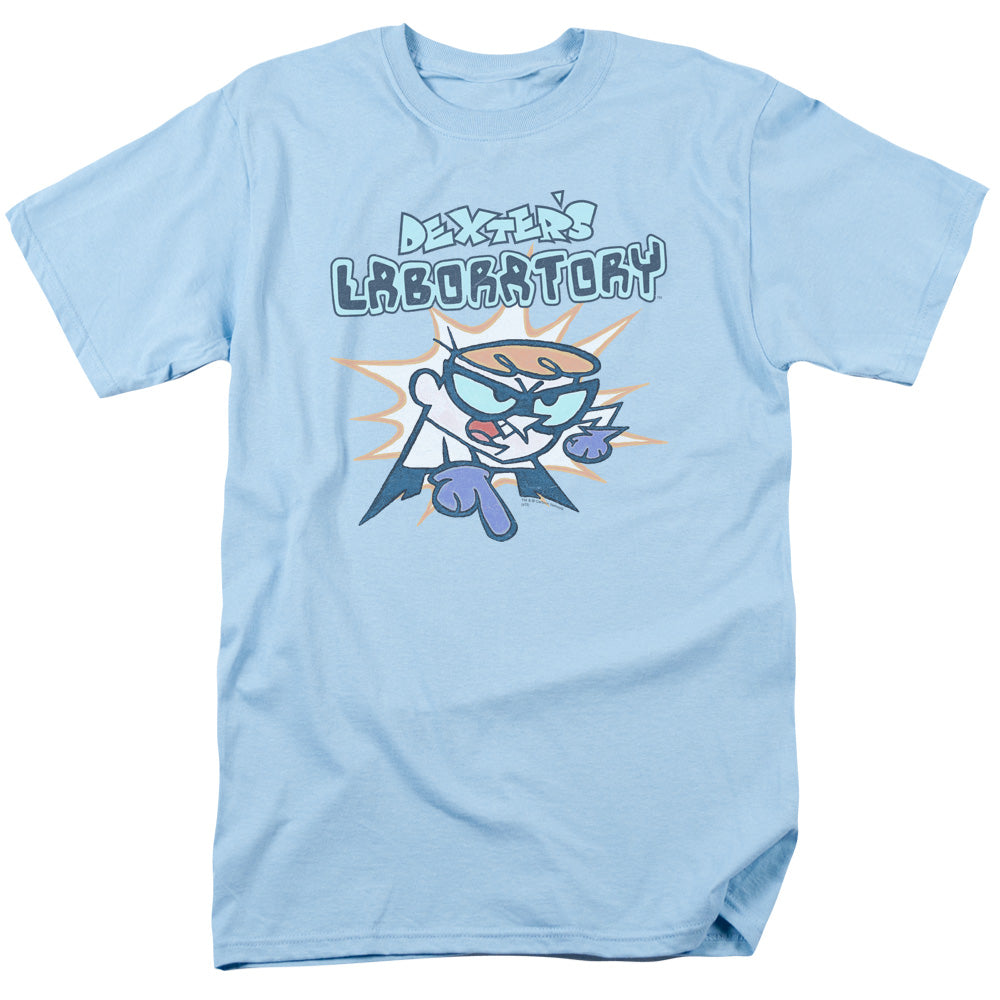 DEXTERS LABORATORY/WHAT DO YOU WANT - S/S ADULT 18/1 - LIGHT BLUE