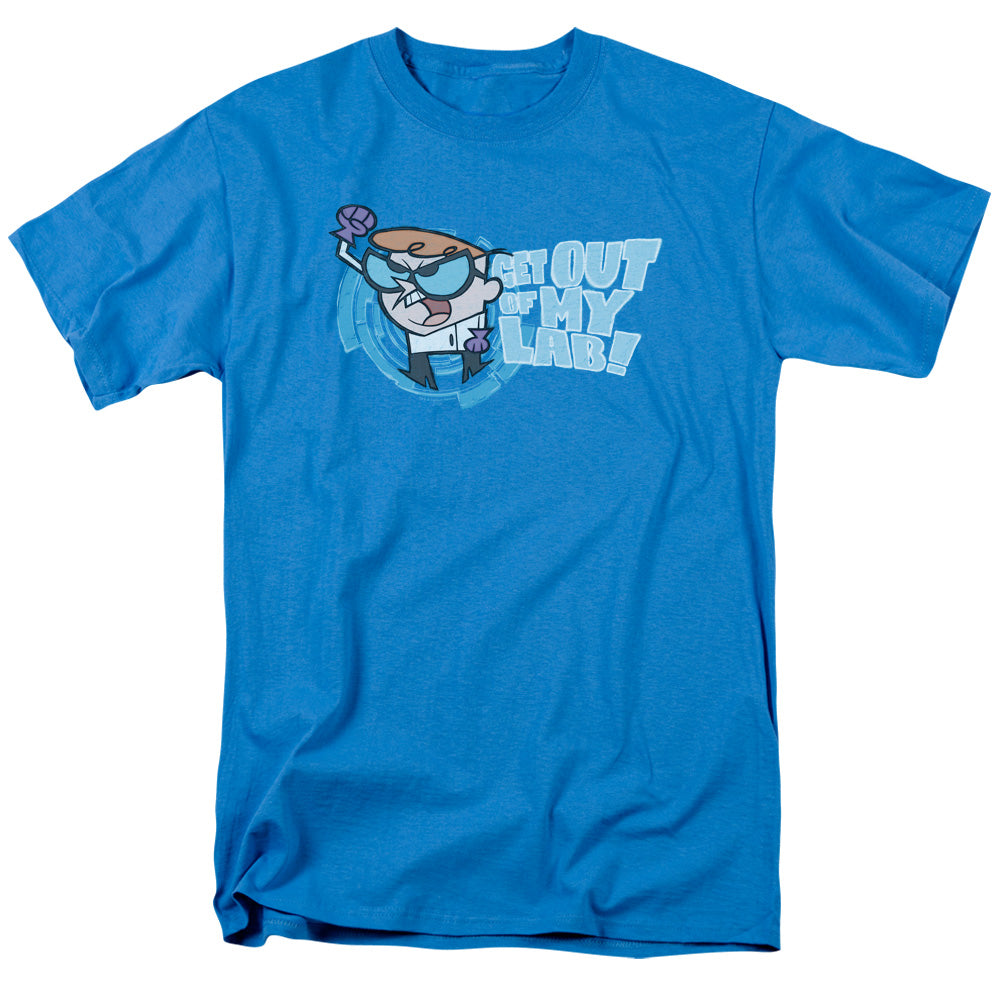 DEXTERS LABORATORY/GET OUT - S/S ADULT 18/1 - TURQUOISE