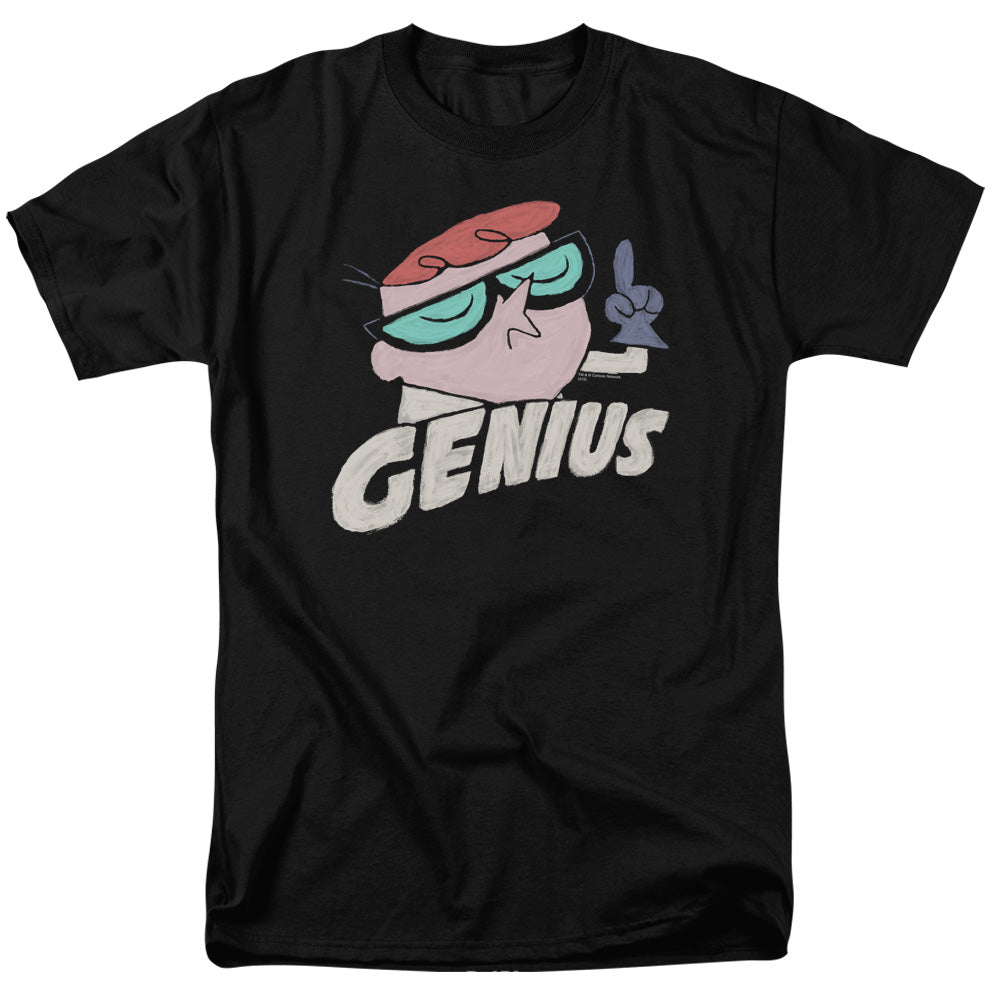 DEXTERS LABORATORY/GENIUS - S/S ADULT 18/1 - BLACK