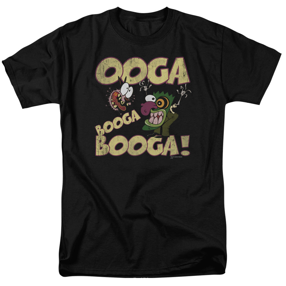 COURAGE THE COWARDLY DOG/OOGA BOOGA BOOGA - S/S ADULT 18/1 - BLACK