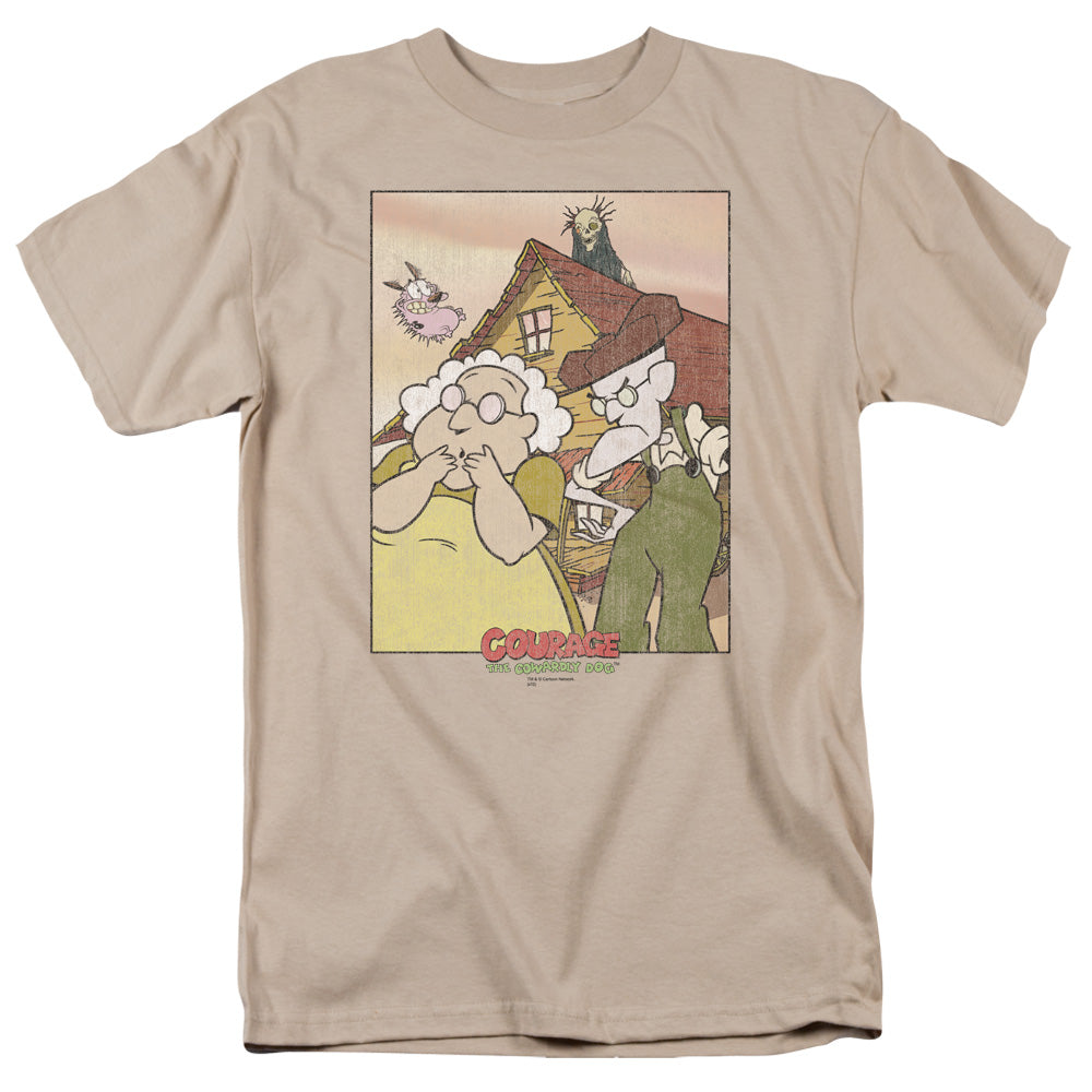 COURAGE THE COWARDLY DOG/GOTHIC COURAGE - S/S ADULT 18/1 - SAND